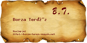 Borza Teréz névjegykártya